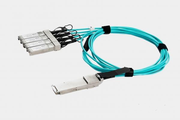 40G QSFP+ to 4X 10G SFP + Fan-Out Active Optical Cable(AOC)