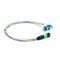 MTP/APC 12 cores simplex LC/UPC branch fiber optic patch cord 
