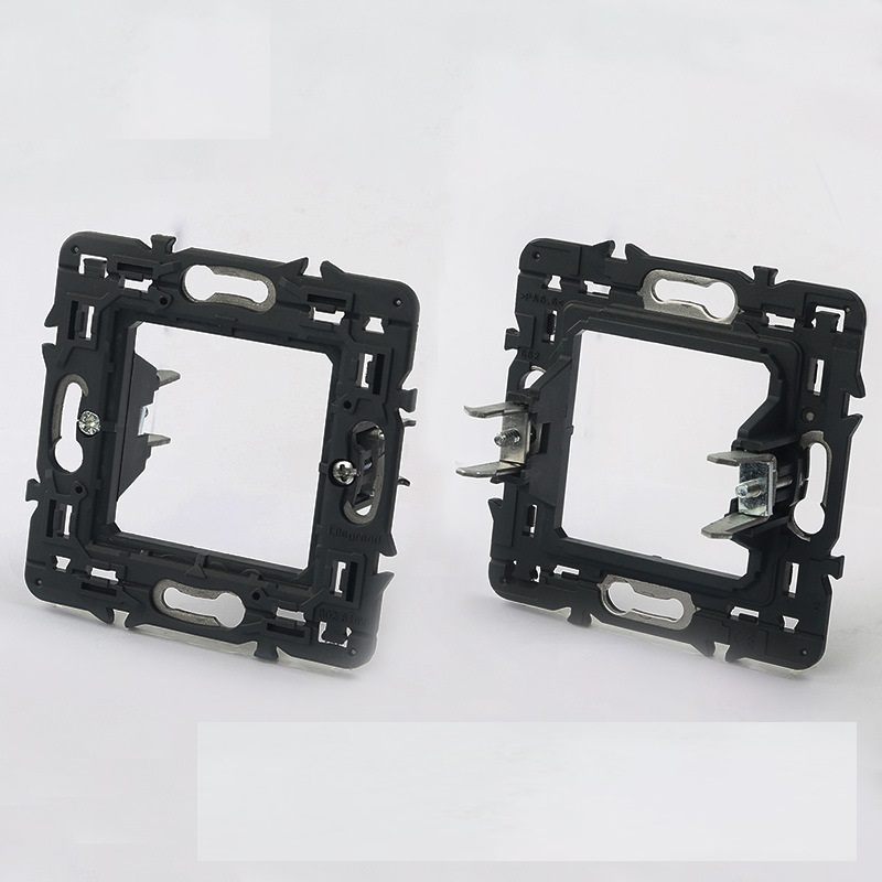 French Type Single Gang Network Faceplate Toolless Shielded STP CAT6 Modular Jack RJ45 Face Plate