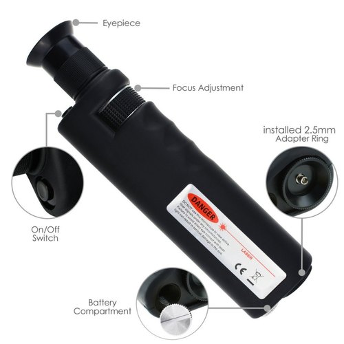 Handheld 200X 400X Fiber Optical Microscope Inspection Magnification 