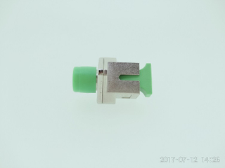 FC to SC lozenge type SM Simplex optical adapter