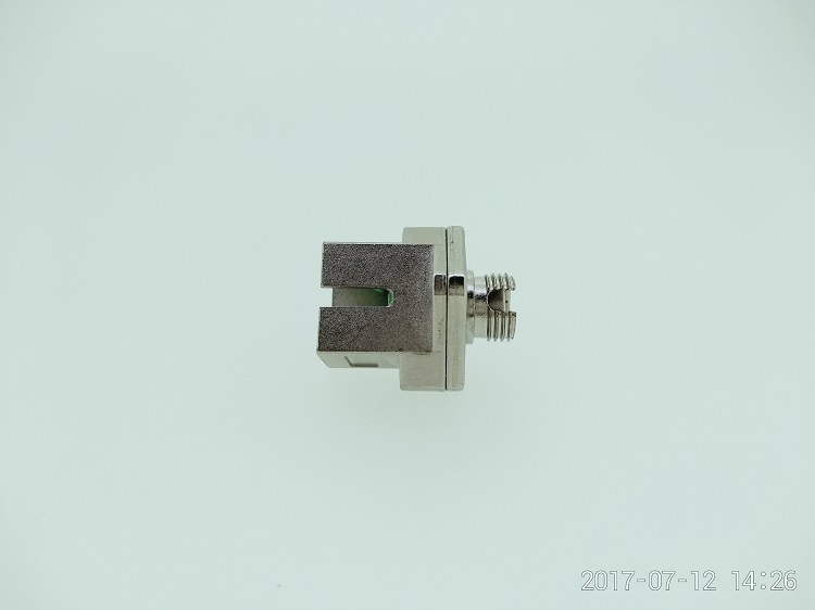 FC to SC lozenge type SM Simplex optical adapter