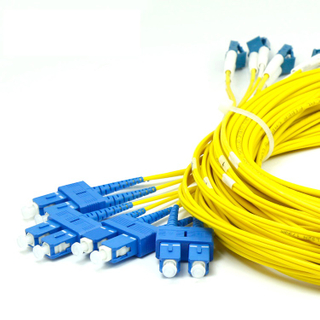 LC-SC/UPC4-12cores Pre-terminated Fiber optic patch cord singlemode duplex lszh