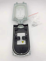 2 Core FTTH Fiber Optic Distribution Box, Terminal Box ABS Outdoor FTTH Terminal Box 