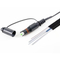 SST cable drop type Single-Tube, Toneable, Gel-Filled Cable 1 F, Single-mode (OS2) Locatable Opti Tap Patch Cord