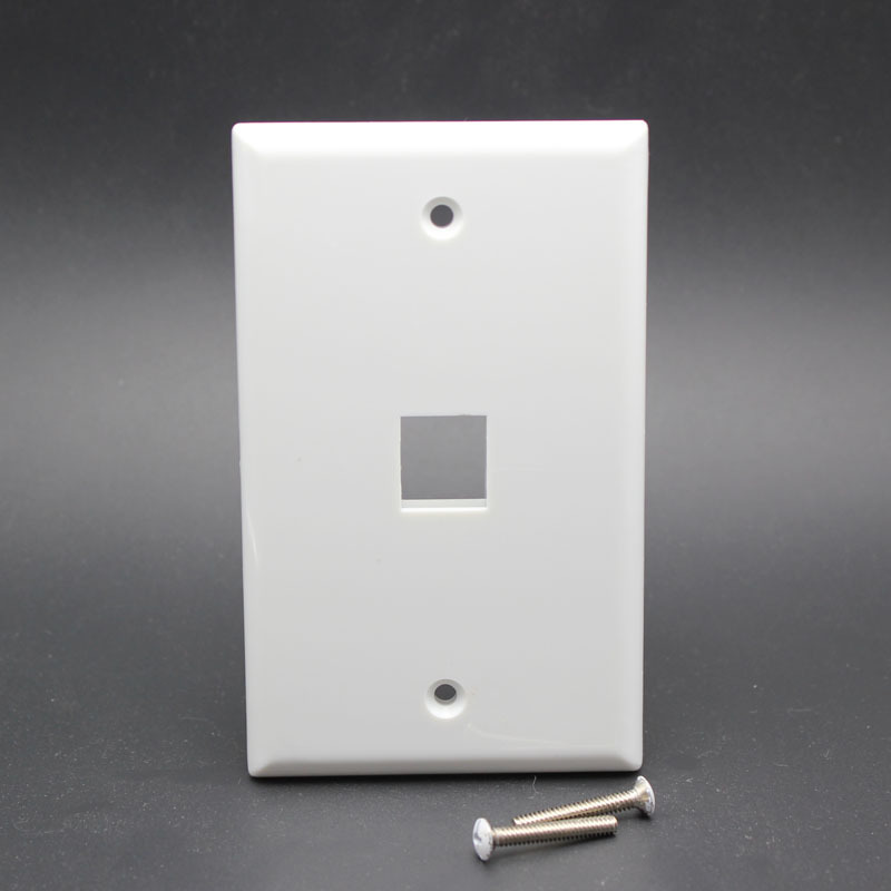  1 Port Cat6 Ethernet Wall Plate Ethernet Cable Wall Plate Adapter