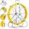 Optical Threader cable reel with stand for fiber optic cable with metal spool cart