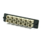 High-Density Fiber Adapter Panel, 6x SC Simplex Blue Adapter, 6x multimode Fiber