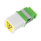 Laser Warning Labelled Simplex Duplex Sc Shutter Fiber Optic Adapter
