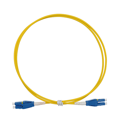 Polarity reversible LC-LC SM dual 3mm 3M LSZH Yellow uniboot Fiber Patch Cord with pull tab