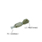 LC female to FC male simplex type hybrid optic fiber adapter 