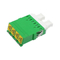 Quad LC APC Shutter Optical Fiber Adapter Singlemode Mid Coupler with PBT material 