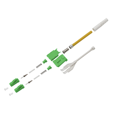 LC Uniboot Duplex fiber connector KITS with pulltab SM MM OM3 2.0mm ftth LC DX MM connector