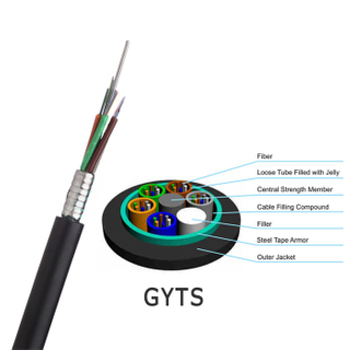 single mode fiber optic cable Armored outdoor duct direct burial cable fiber optic