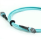 MTP-MTP Female to female fiber optic trunck patch cord OM3 100/400g Aqua LSZH