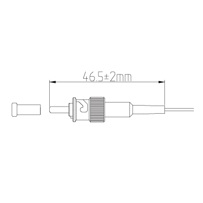ST SM Simplex 0.9mm fiber optic connector kit