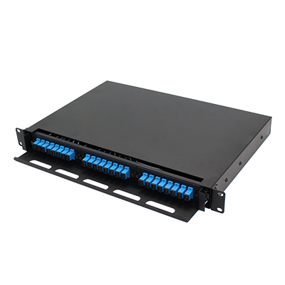 Fully Loaded Fibre ODF ( Optical Distribution Frame ) 1RU 19″ for Rack Mounted 
